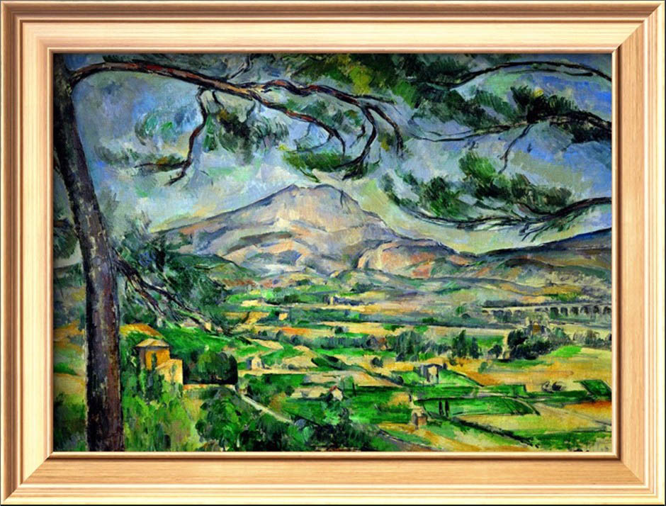Mont Sainte-Victoire with Large Pine-Tree, circa 1887 - Paul Cezanne Painting